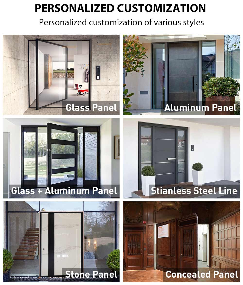 aluminium door personalized customization