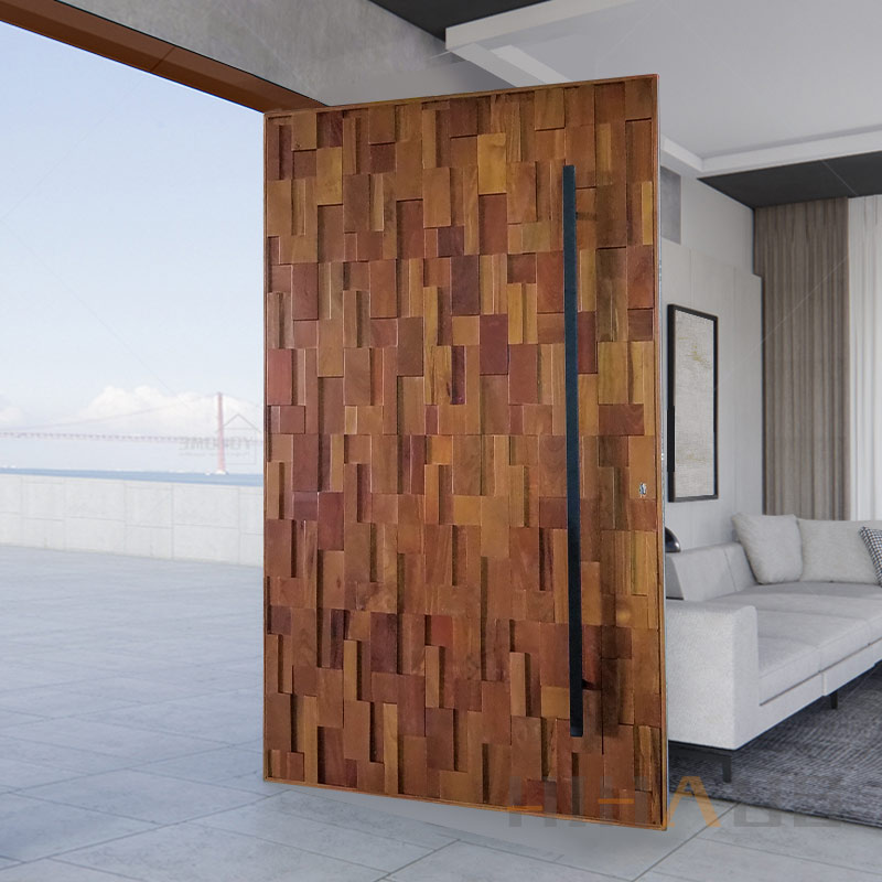 exterior wood door