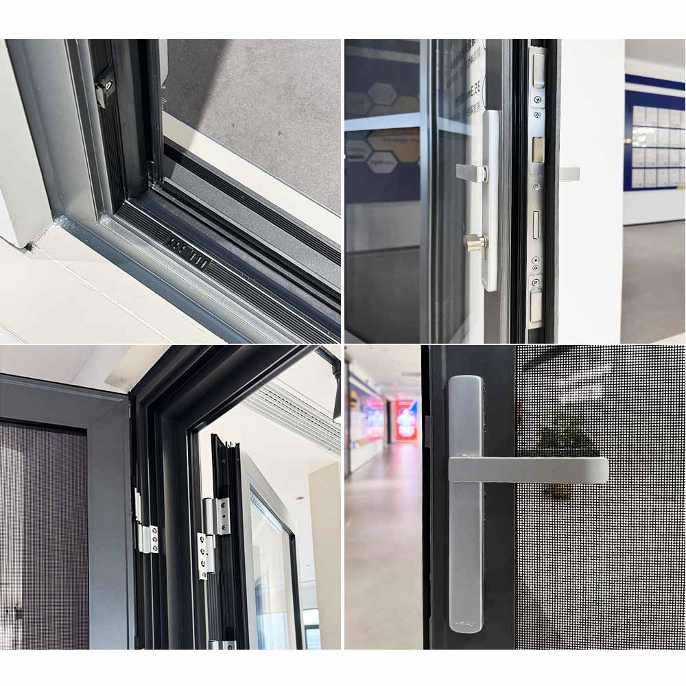 aluminium hinged door